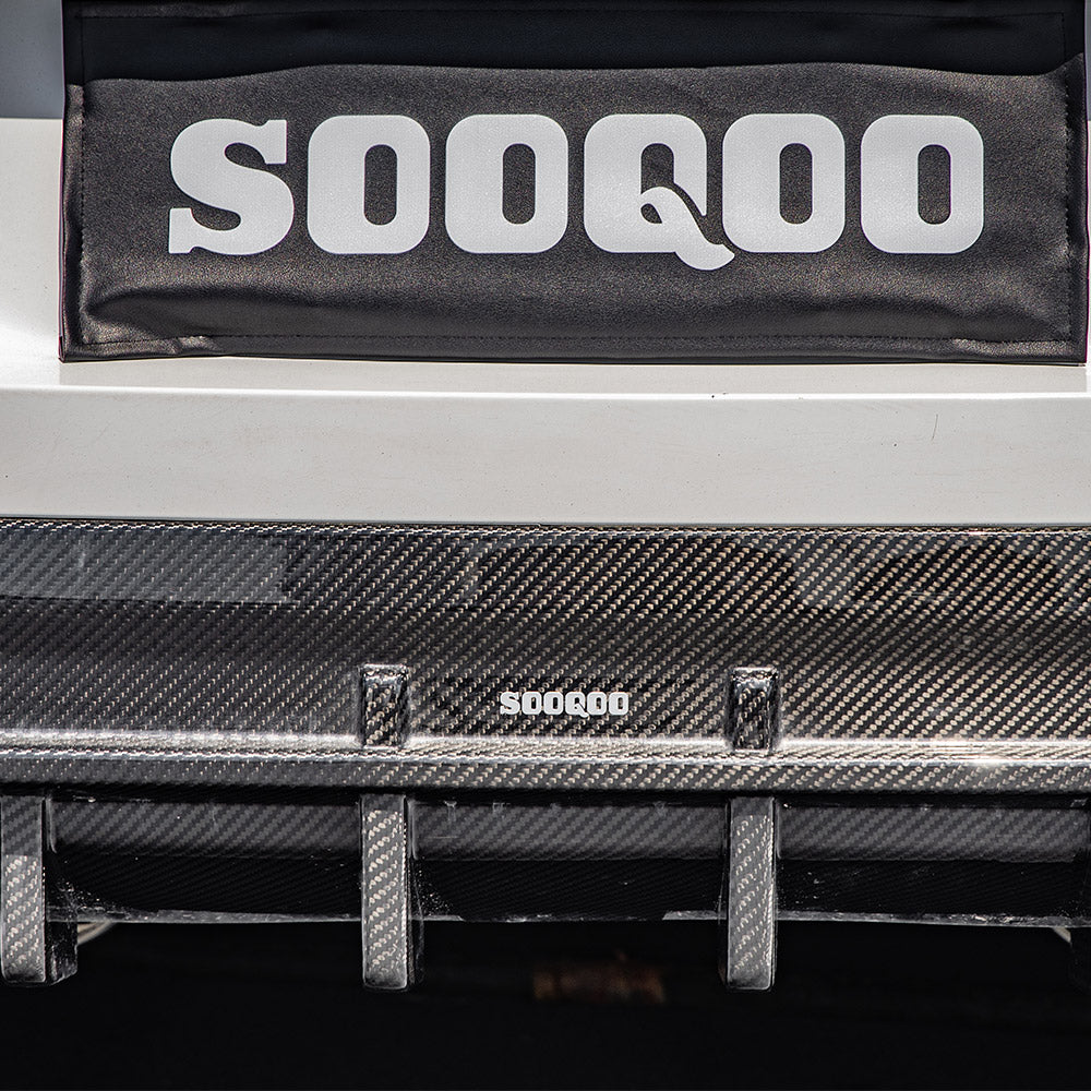 SooQoo BMW 8 Series G14 Rear Diffuser In Gloss Carbon Fibre