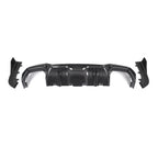 SooQoo BMW G22 G23 4 Series Rear Diffuser In Gloss Carbon Fibre