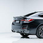SooQoo BMW I4 G26 Rear Diffuser In Gloss Carbon Fibre