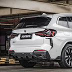 SooQoo BMW iX3 G08 Rear Diffuser In Gloss Carbon Fibre