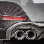 SooQoo BMW 4 Series G26 Rear Diffuser Dual Tips In Gloss Carbon Fibre