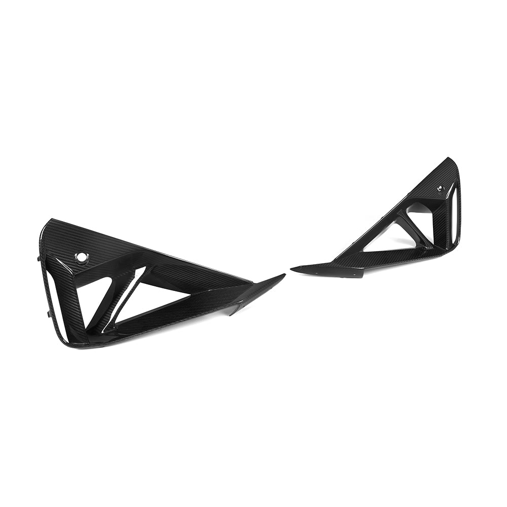 SooQoo BMW G42 M240i Front Ducts In Gloss Carbon Fibre
