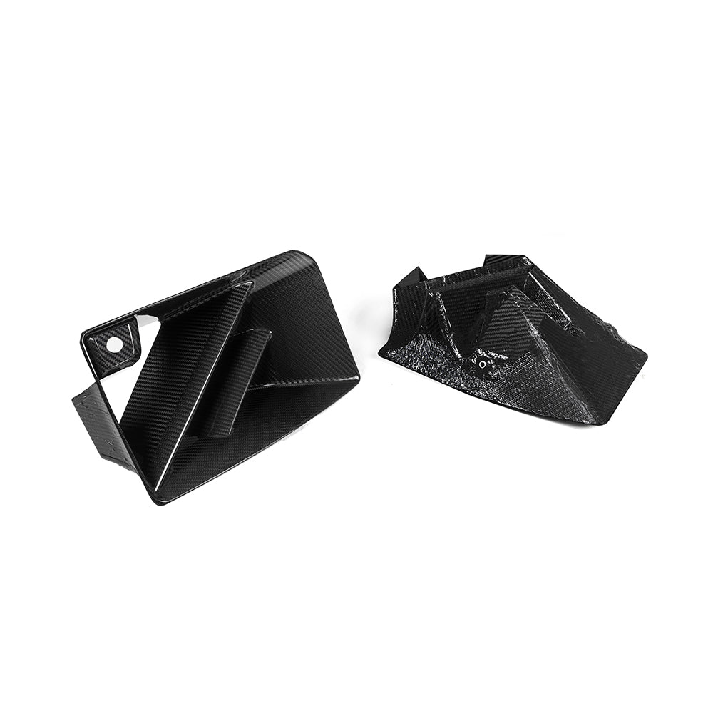 SooQoo BMW G87 M2 SQ Twin Fin Front Ducts In Gloss Carbon Fibre