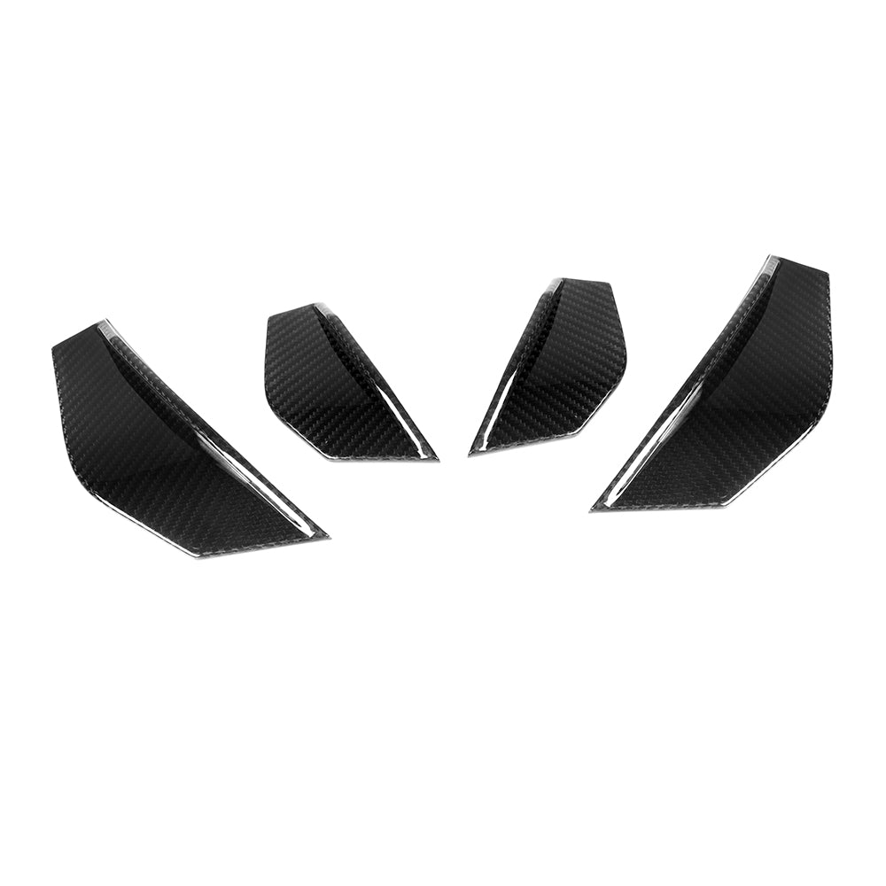SooQoo BMW F87 M2 Front Canards In Gloss Carbon Fibre