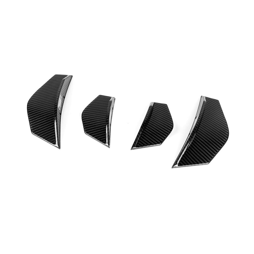 SooQoo BMW F87 M2 Front Canards In Gloss Carbon Fibre