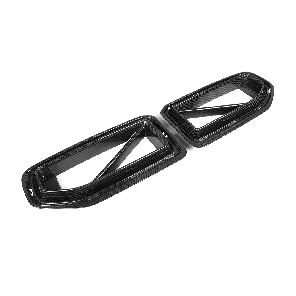 SooQoo BMW G87 M2 Front Grilles In Gloss Carbon Fibre