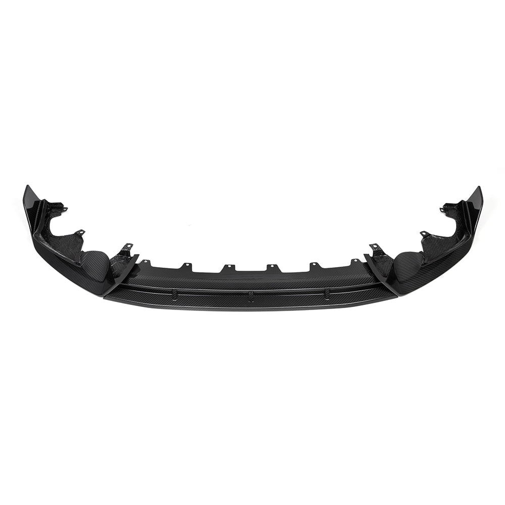 SooQoo BMW iX3 G08 Front Lip In Gloss Carbon Fibre