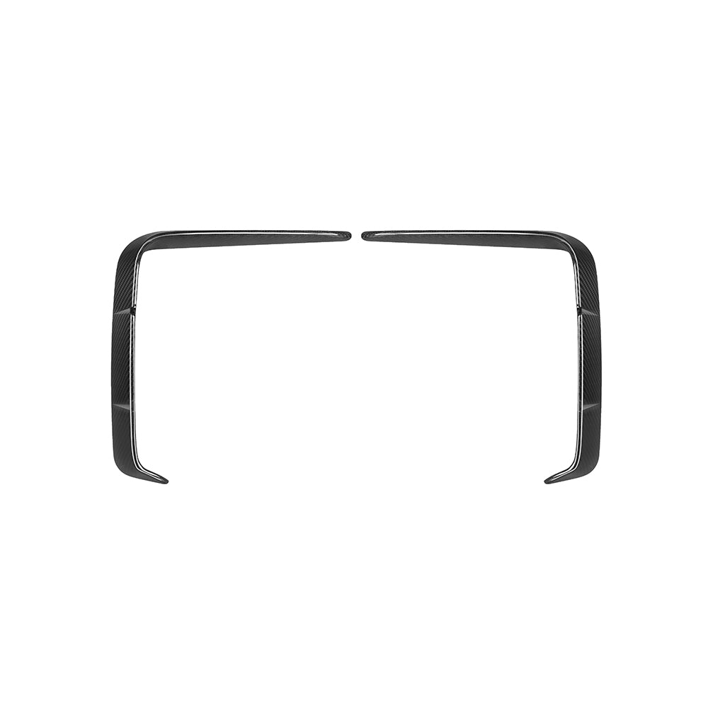 SooQoo BMW G22 G23 4 Series Front & Rear Bumper Inserts In Gloss Carbon Fibre