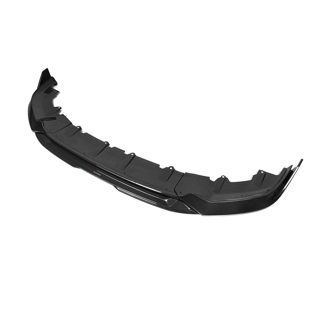 SooQoo BMW 5 Series G60 Front Lip In Gloss Carbon Fibre