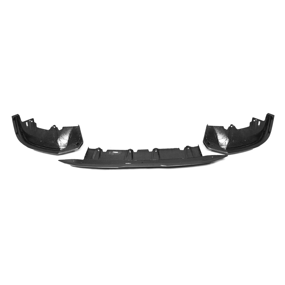 SooQoo BMW 5 Series G60 Front Lip In Gloss Carbon Fibre