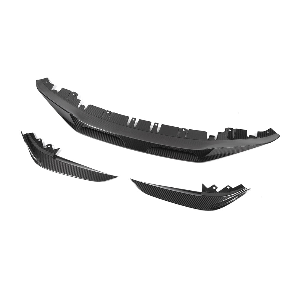 SooQoo BMW 4 Series G26 Front Lip In Gloss Carbon Fibre