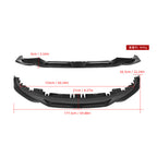 SooQoo BMW 4 Series G26 Front Lip In Gloss Carbon Fibre