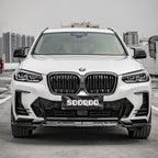 SooQoo BMW iX3 G08 Front Lip In Gloss Carbon Fibre