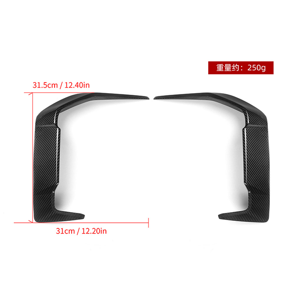 SooQoo BMW 5 Series G60 Front Bumper Insert In Gloss Carbon Fibre