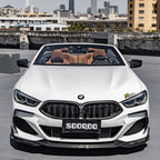 SooQoo BMW 8 Series G14 Front Bumper Insert In Gloss Carbon Fibre