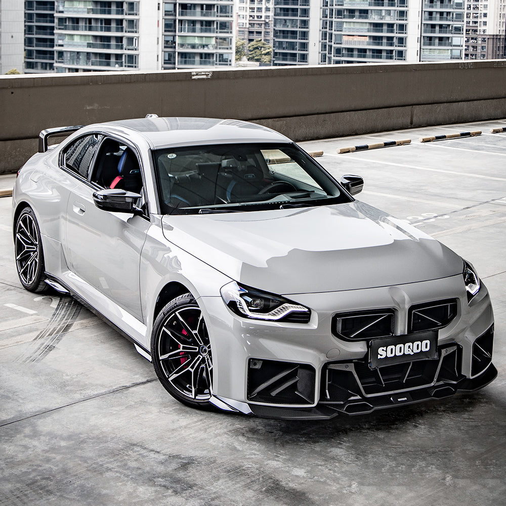 SooQoo BMW G87 M2 Side Skirts In Gloss Carbon Fibre