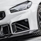 SooQoo BMW G87 M2 SQ Twin Fin Front Ducts In Gloss Carbon Fibre