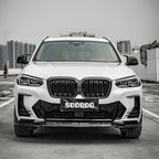 SooQoo BMW iX3 / X3 G01 / X4 G02 LCI Front Ducts In Gloss Carbon Fibre