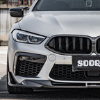 SooQoo BMW M8 F91 F92 F93 Front Splitter In Gloss Carbon Fibre