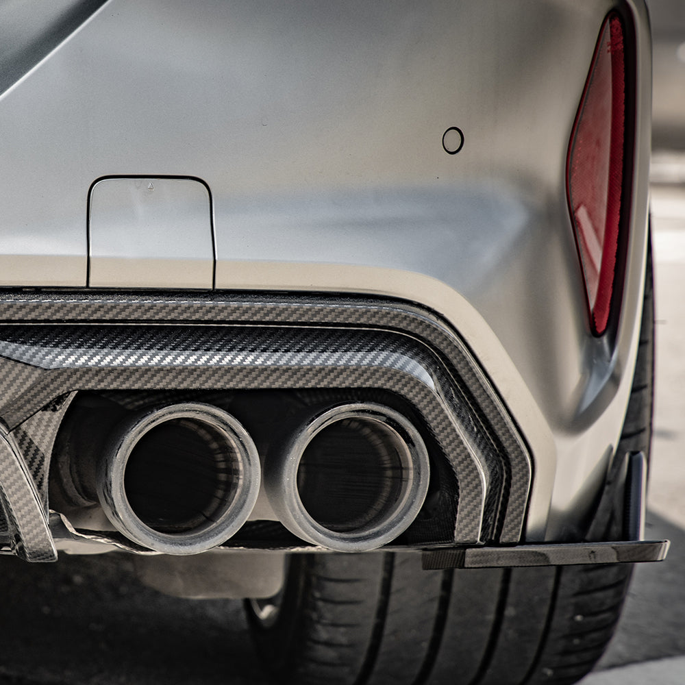 SooQoo BMW M8 F91 F92 Aggressive Rear Diffuser In Gloss Carbon Fibre