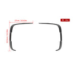 SooQoo BMW M2 F87 Rear Bumper Inserts In Gloss Carbon Fibre