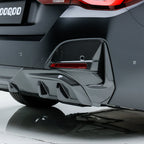 SooQoo BMW 4 Series G26 Rear Bumper Inserts In Gloss Carbon Fibre