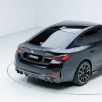 SooQoo BMW 4 Series G26 Rear Bumper Inserts In Gloss Carbon Fibre