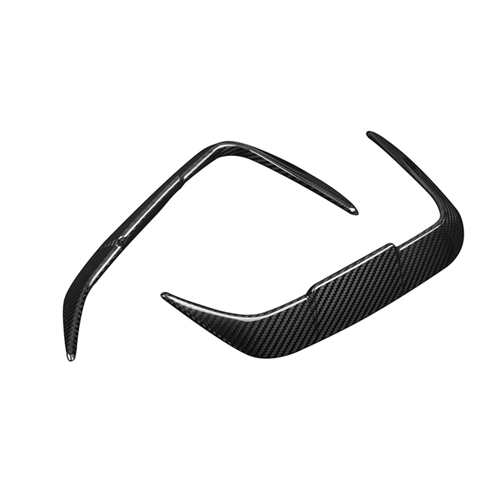 SooQoo BMW X3 G01 LCI Rear Bumper Inserts In Gloss Carbon Fibre
