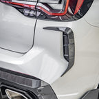 SooQoo BMW X3 G01 LCI Rear Bumper Inserts In Gloss Carbon Fibre