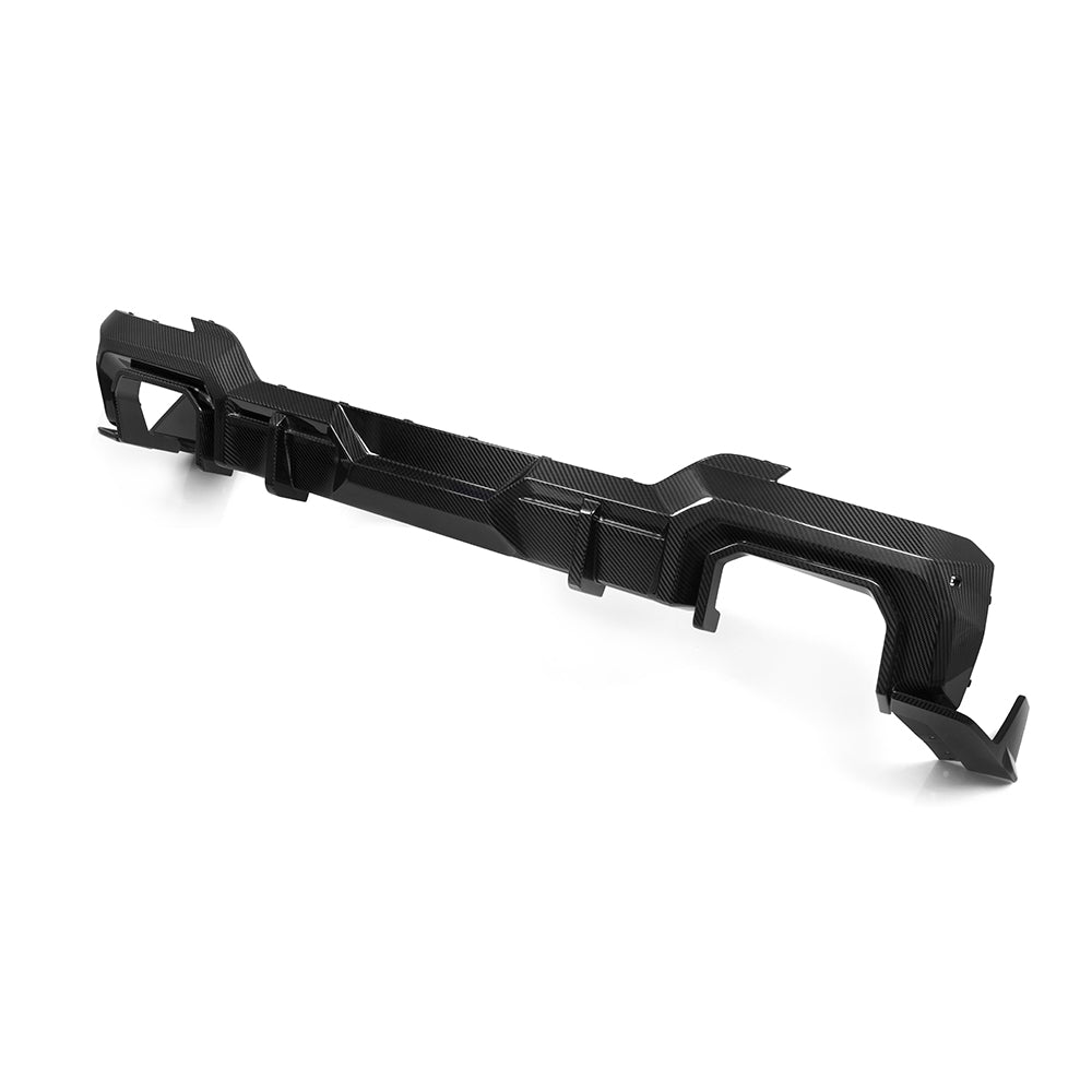SooQoo BMW X3 G01 LCI Aggressive Rear Diffuser In Gloss Carbon Fibre