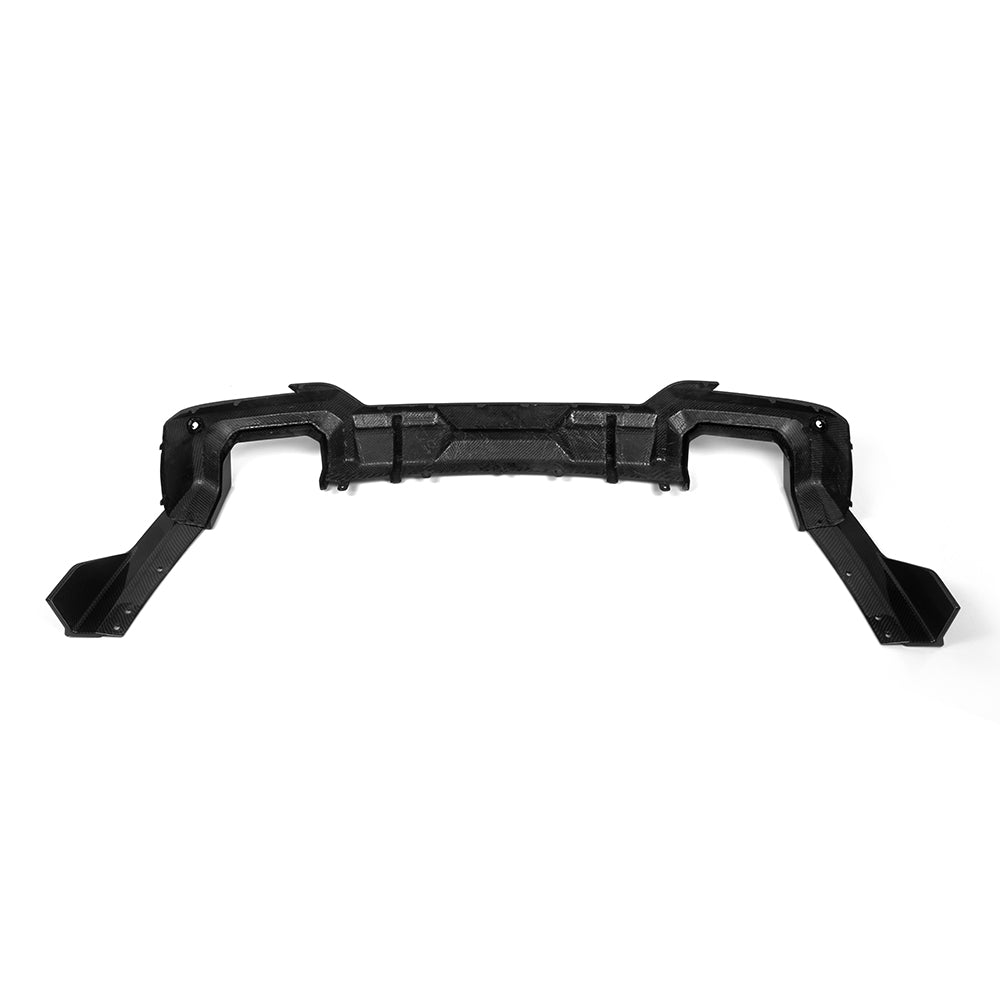 SooQoo BMW X3 G01 LCI Aggressive Rear Diffuser In Gloss Carbon Fibre