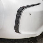 SooQoo BMW M2 F87 Rear Bumper Inserts In Gloss Carbon Fibre