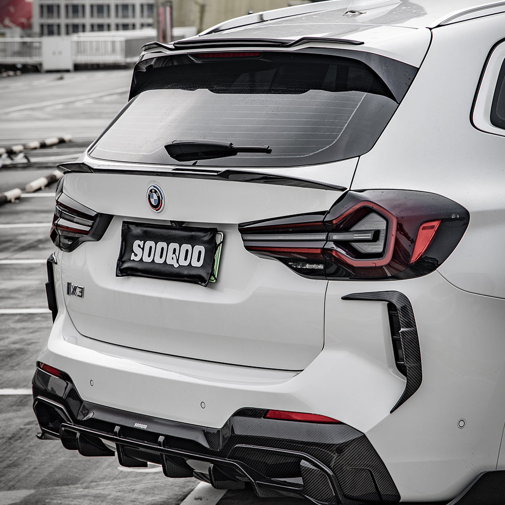 SooQoo BMW X3 G01 Top Spoiler In Gloss Carbon Fibre
