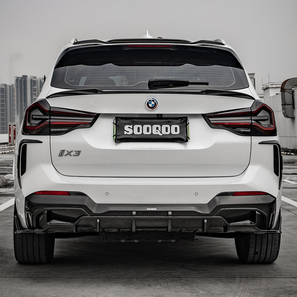 SooQoo BMW X3 G01 Top Spoiler In Gloss Carbon Fibre