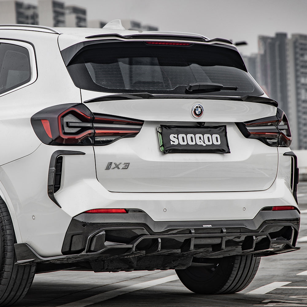 SooQoo BMW X3 G01 Top Spoiler In Gloss Carbon Fibre