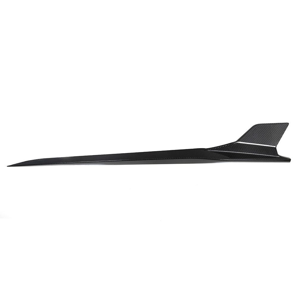 SooQoo BMW F93 M8 Gran Coupe Side Skirts In Gloss Carbon Fibre