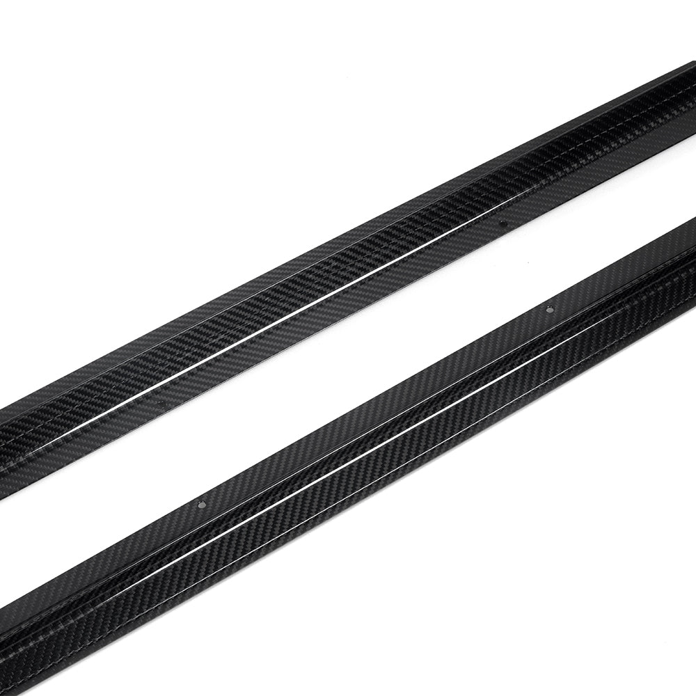 SooQoo BMW G42 M240i Side Skirts In Gloss Carbon Fibre