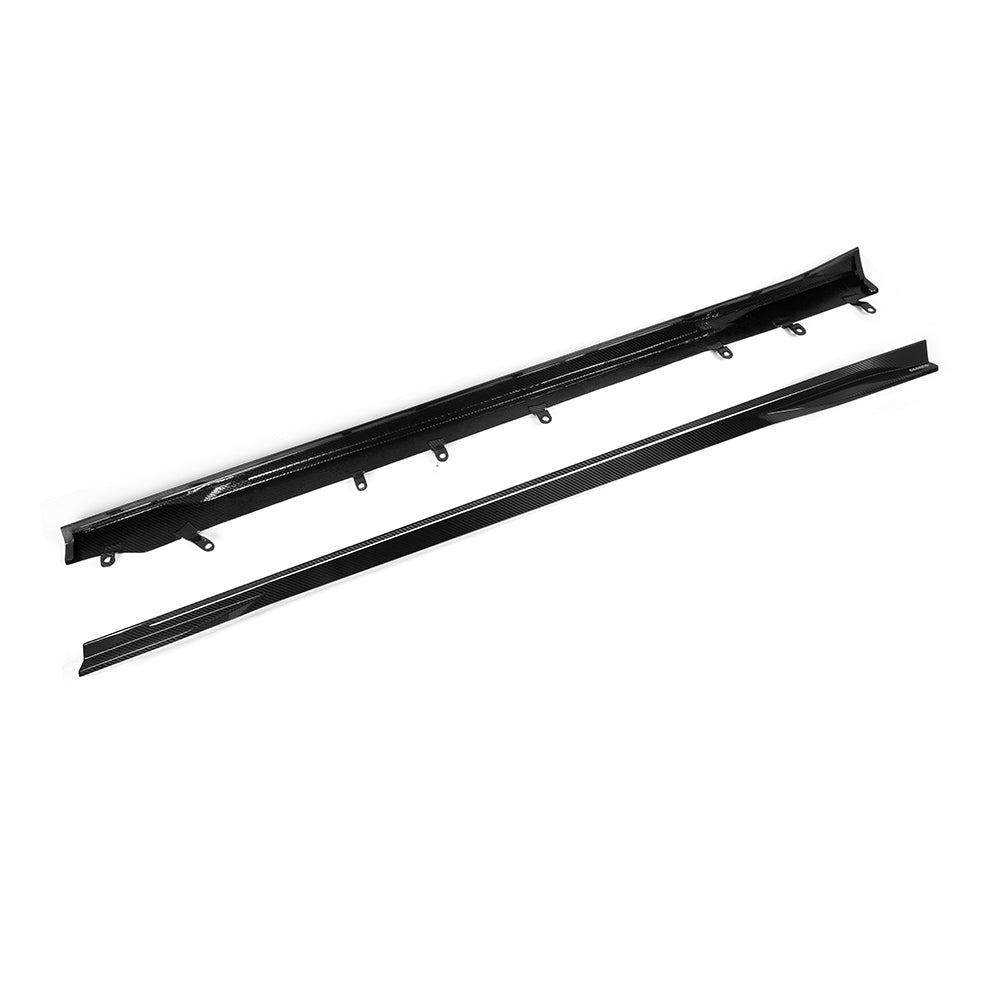 SooQoo BMW G87 M2 Side Skirts In Gloss Carbon Fibre