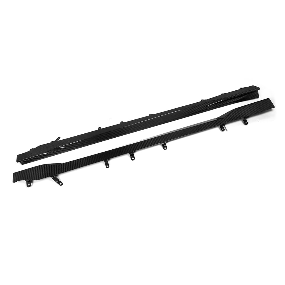 SooQoo BMW G87 M2 Side Skirts In Gloss Carbon Fibre