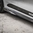 SooQoo BMW 4 Series G26 Side Skirt In Gloss Carbon Fibre