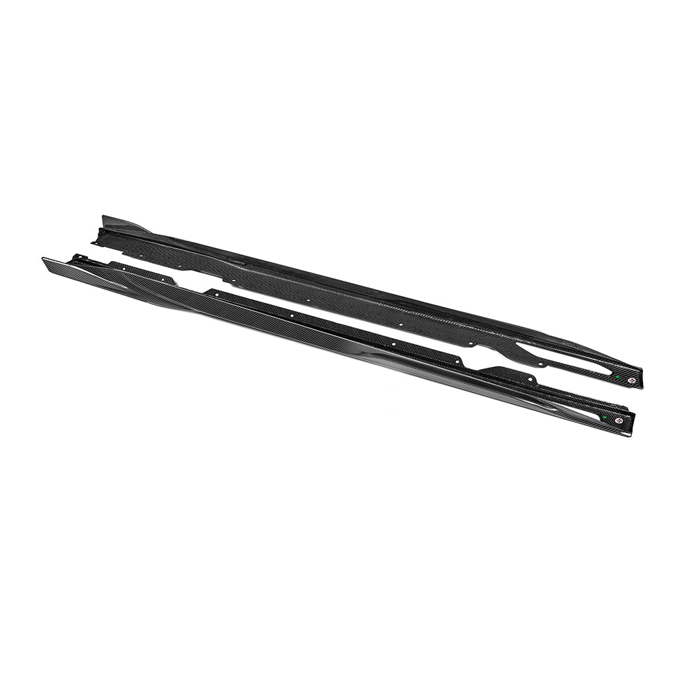 SooQoo BMW 4 Series G26 Side Skirt In Gloss Carbon Fibre