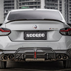 SooQoo BMW 2 Series G42 Rear Spoiler In Gloss Carbon Fibre