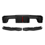 SooQoo V2 BMW M3 G80 Rear Diffuser W/Brake Light In Gloss Carbon Fibre