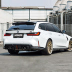 SooQoo V2 BMW M3 G80 Rear Diffuser W/Brake Light In Gloss Carbon Fibre