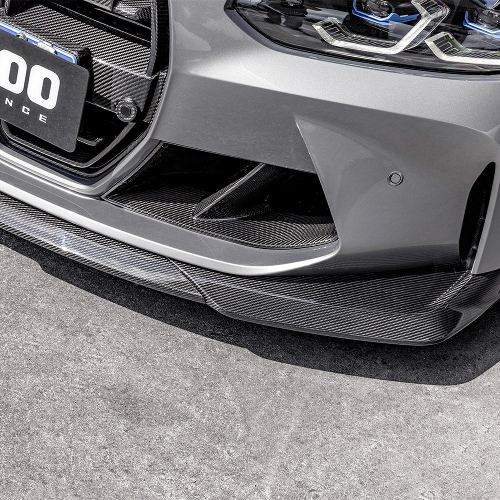 SooQoo V2 BMW G8x M3 M4 Front Lip In Gloss Carbon Fibre