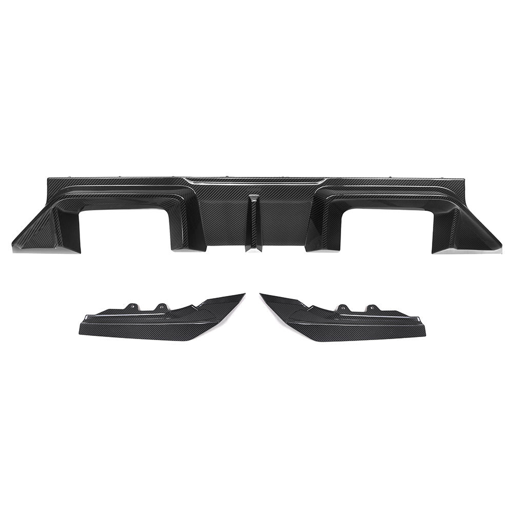 SooQoo V2 BMW M2 G87 Rear Diffuser In Gloss Carbon Fibre