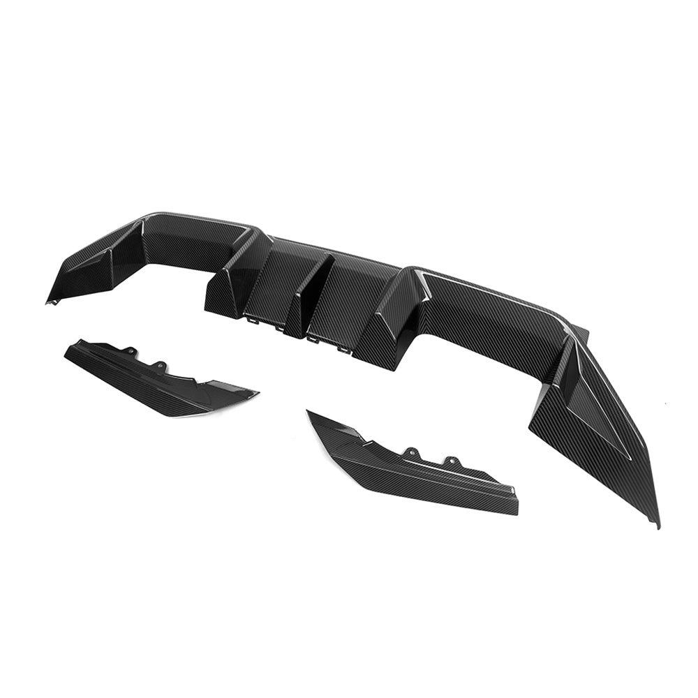 SooQoo V2 BMW M2 G87 Rear Diffuser In Gloss Carbon Fibre