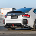 SooQoo V3 BMW M2 G87 Rear Diffuser In Gloss Carbon Fibre