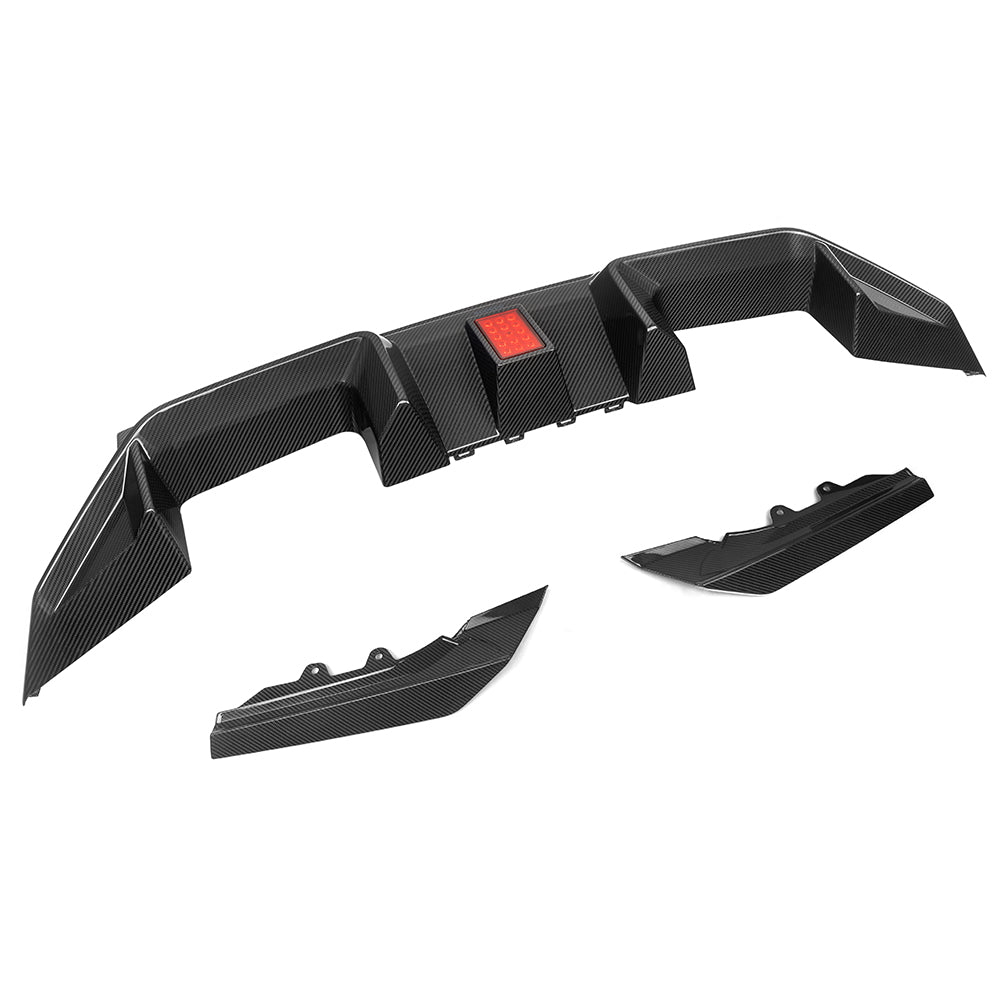 SooQoo V3 BMW M2 G87 Rear Diffuser In Gloss Carbon Fibre
