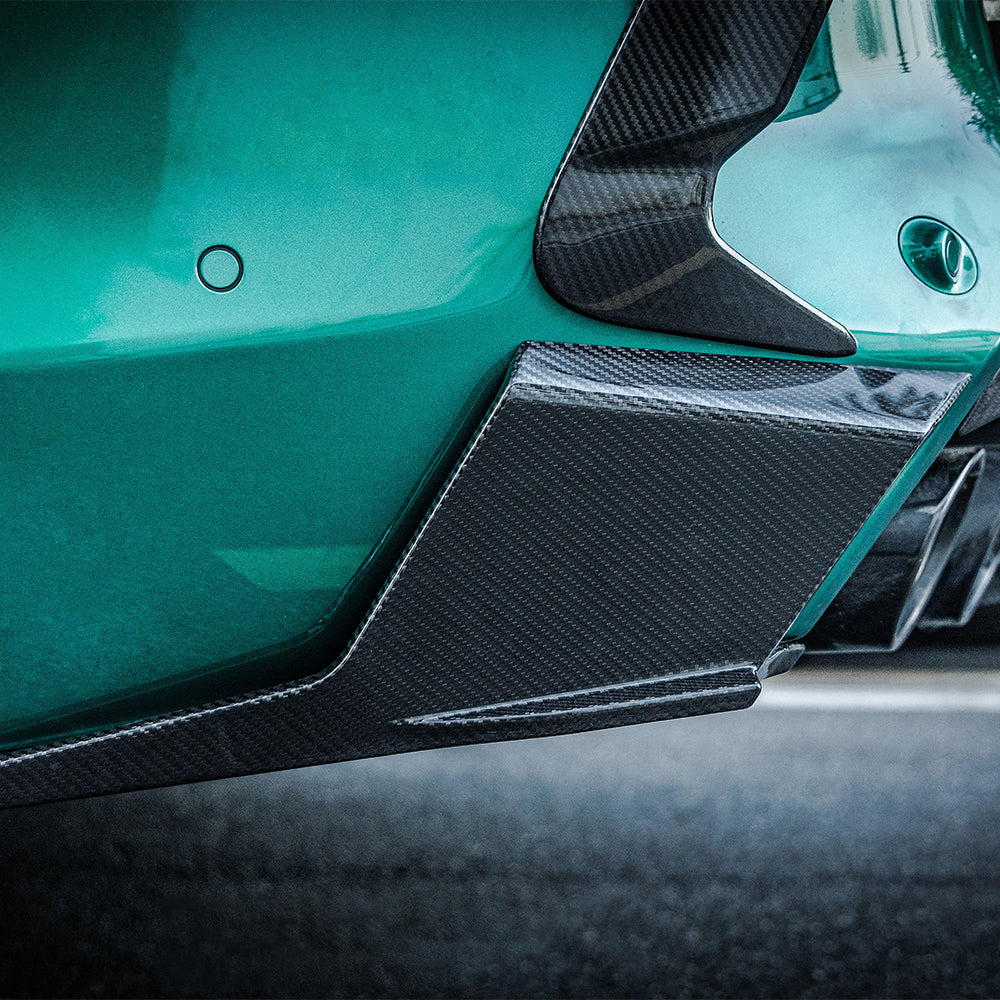 SooQoo BMW X5M F95 Rear Diffuser In Gloss Carbon Fibre